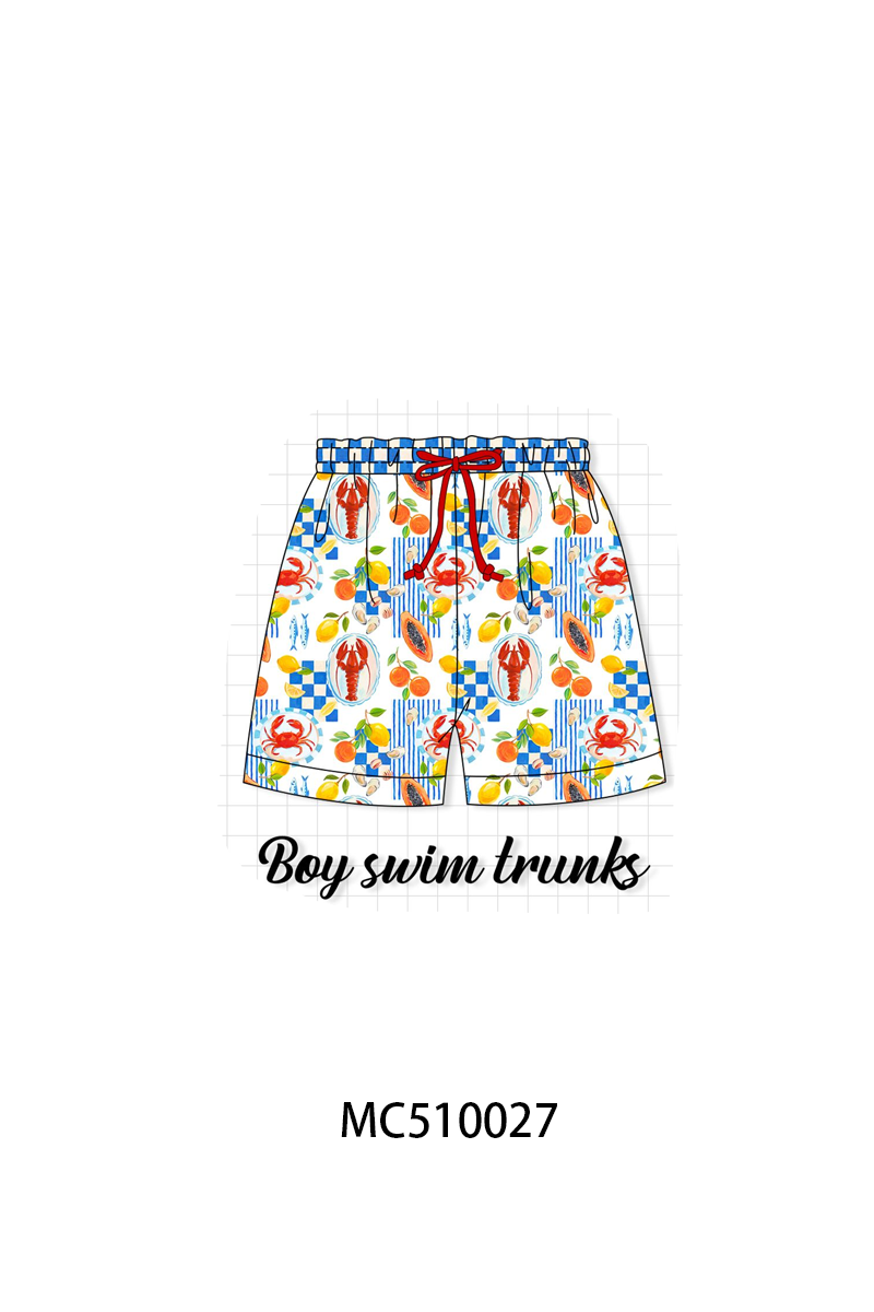 Lemon lobster crab print collection