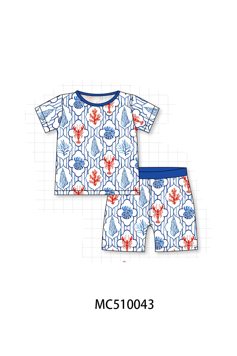 Blue lobster bamboo collection