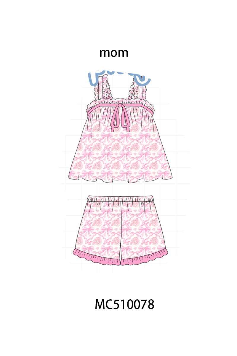 Multicolored floral print mom sleeping wear collection 2