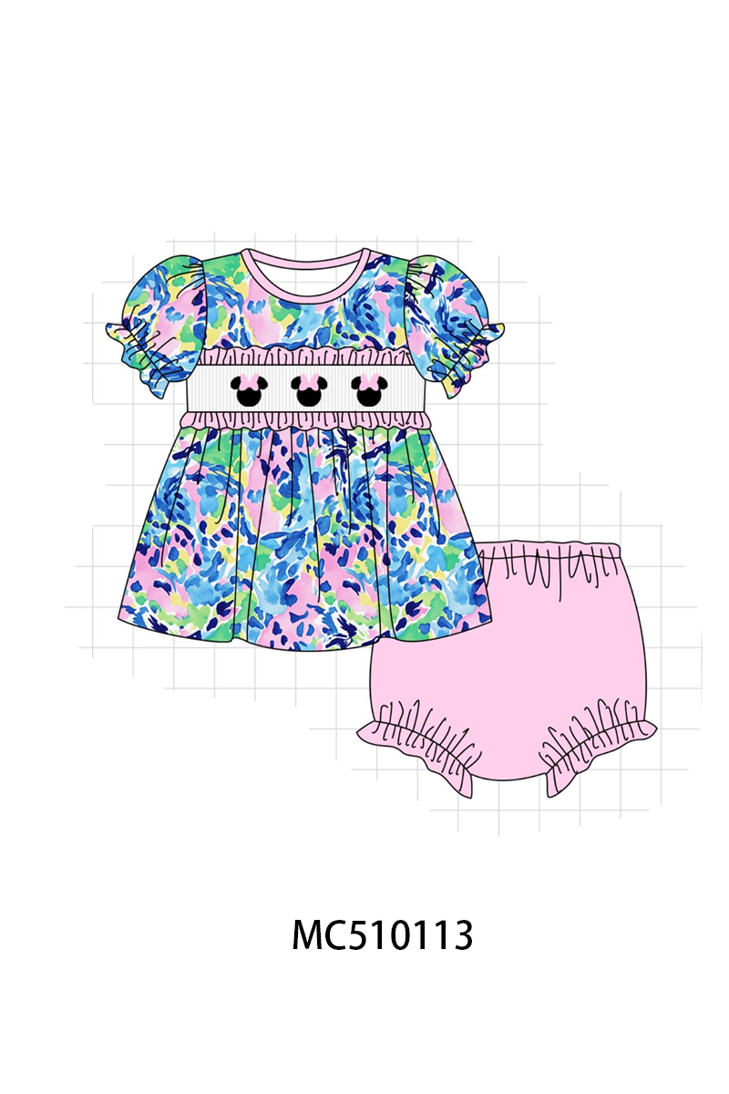 Pink character smocked collection