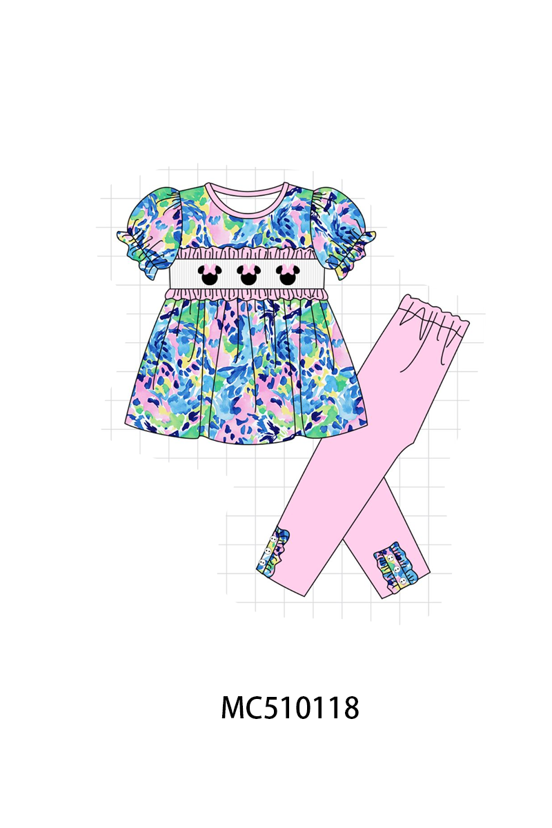 Pink character smocked collection