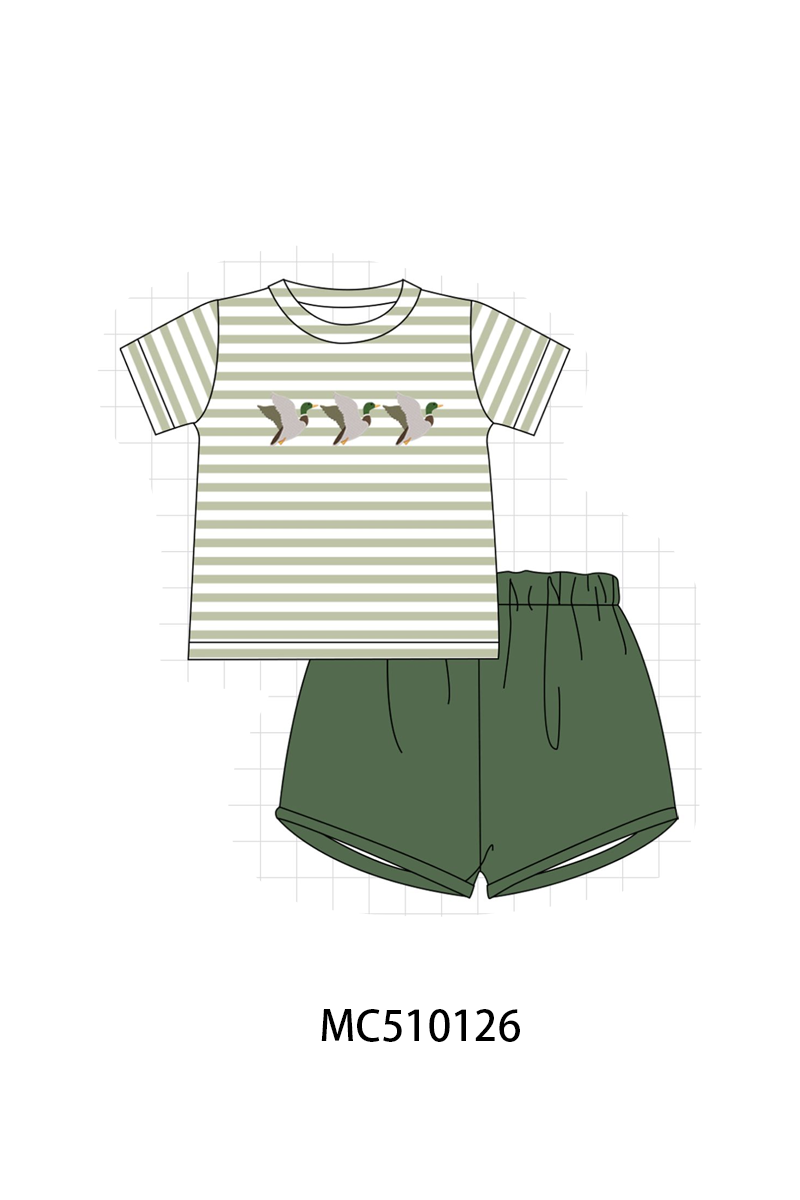 Camo duck embroidery collection