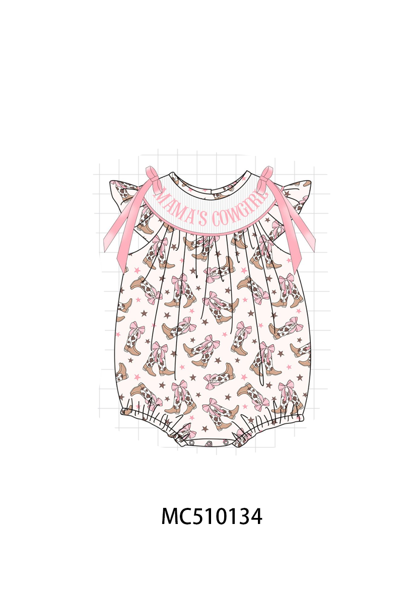 Western cowboy boots smocked collection 1