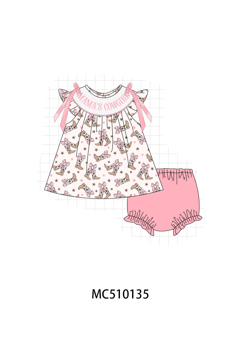 Western cowboy boots smocked collection 1