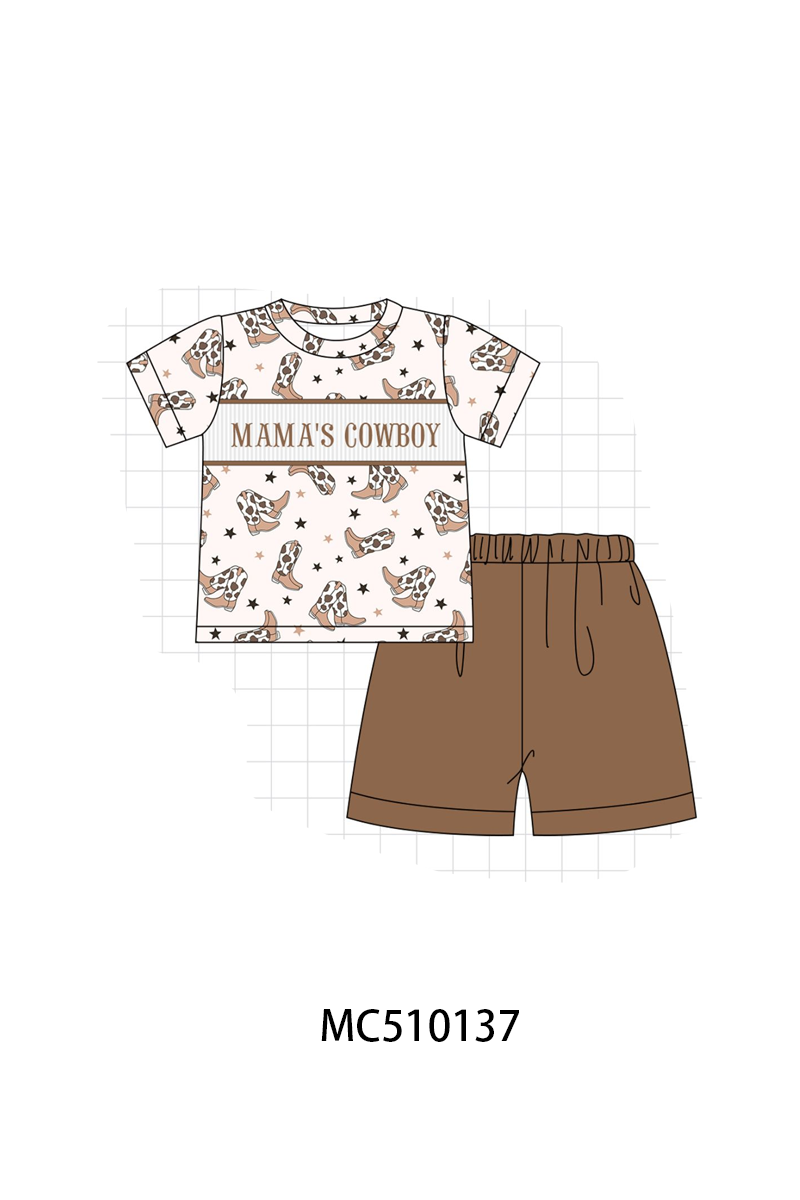 Western cowboy boots smocked collection 1