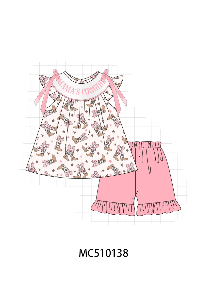 Western cowboy boots smocked collection 1