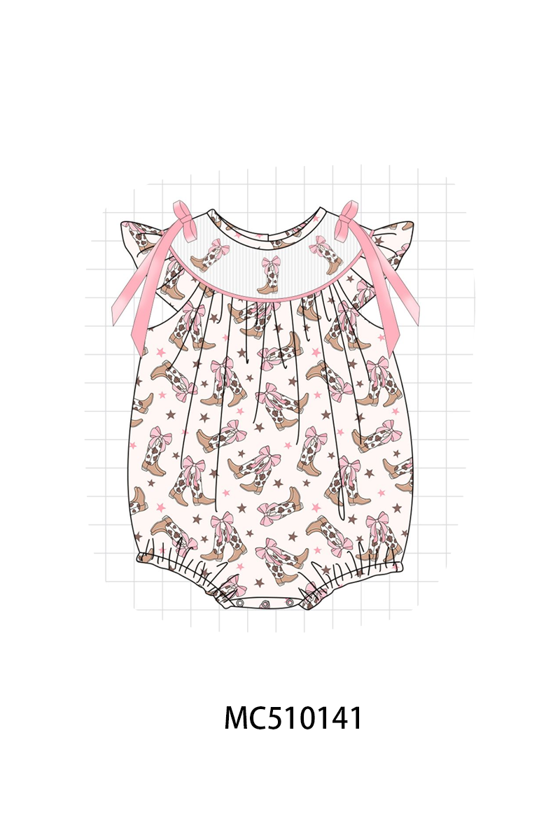 Western cowboy boots smocked collection 2