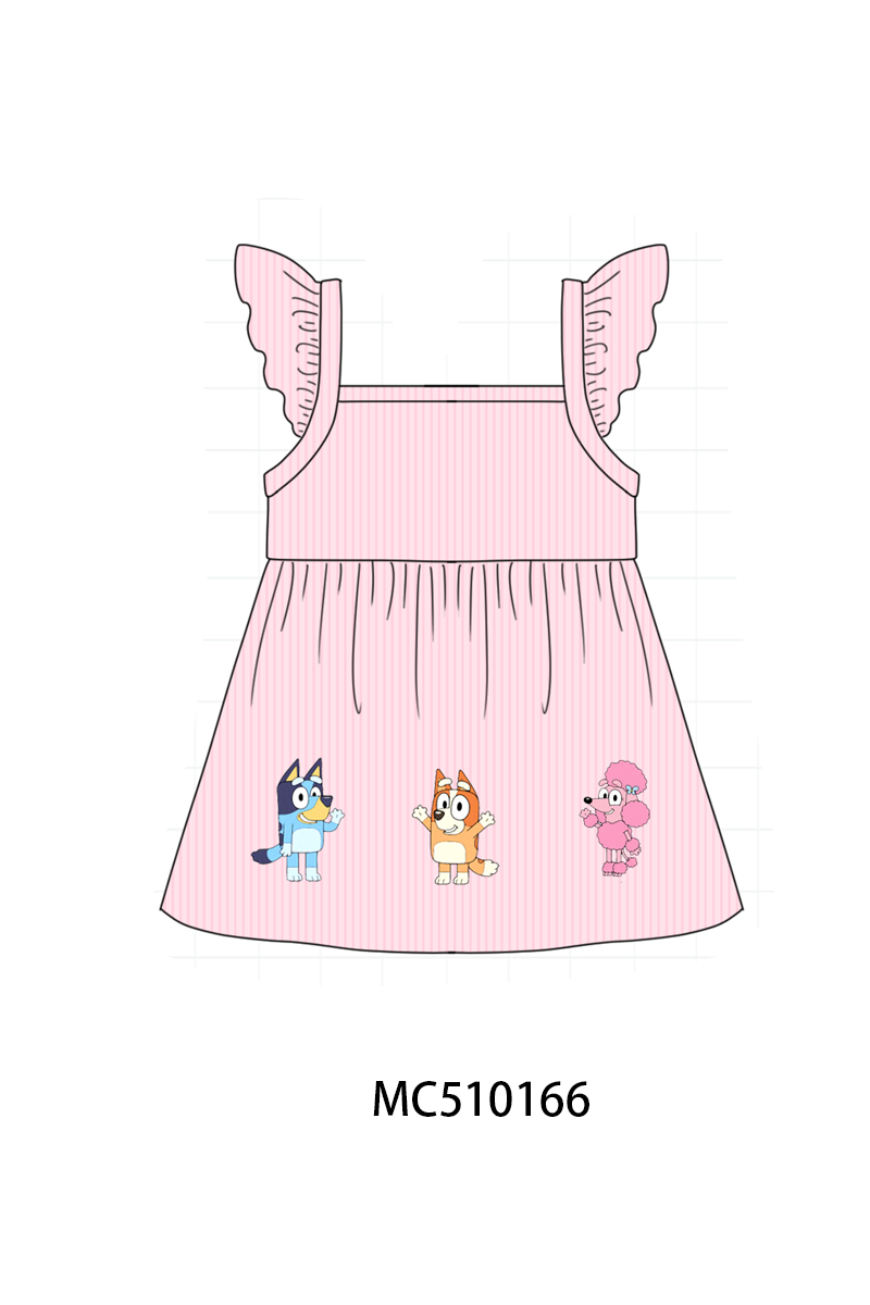 Pink&blue character applique collection