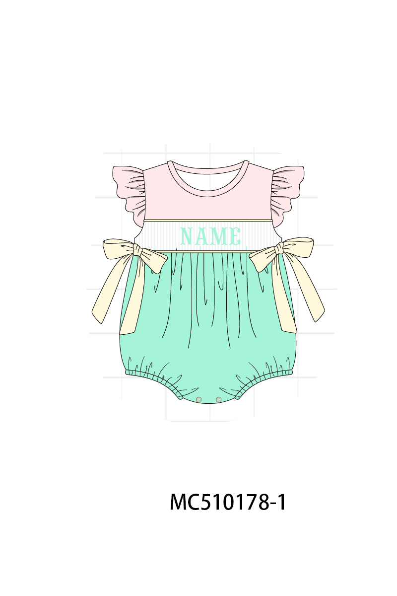 Colors blocks monogram embroidery collection 2