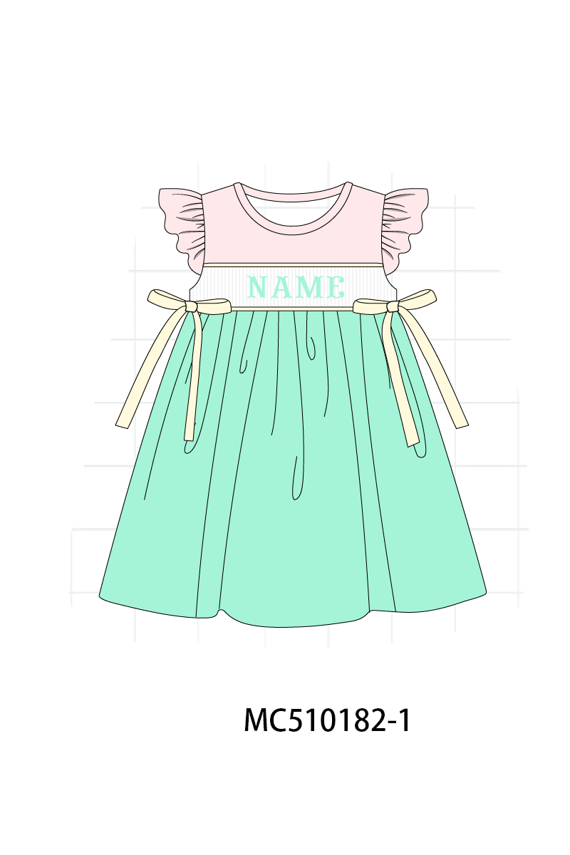Colors blocks monogram embroidery collection 2