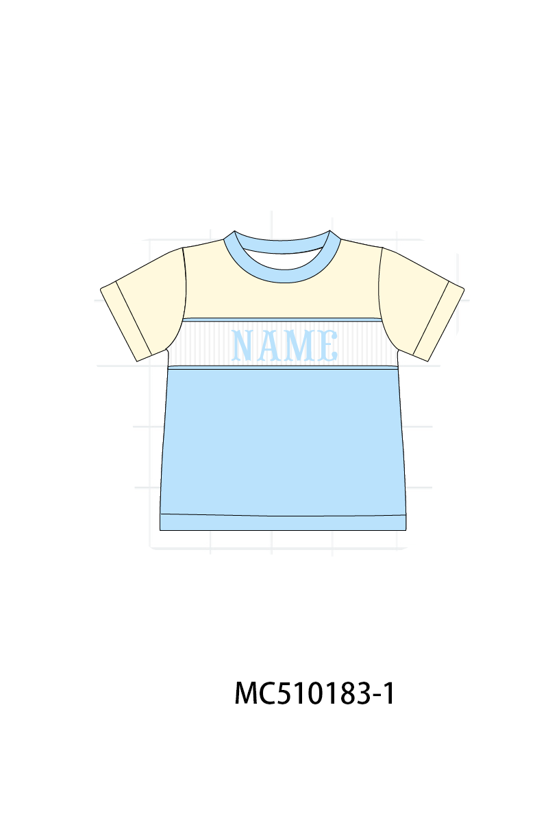 Colors blocks monogram embroidery collection 2