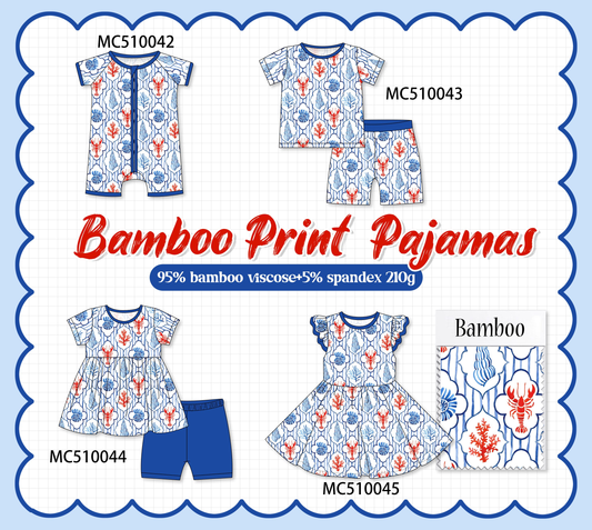 Blue lobster bamboo collection