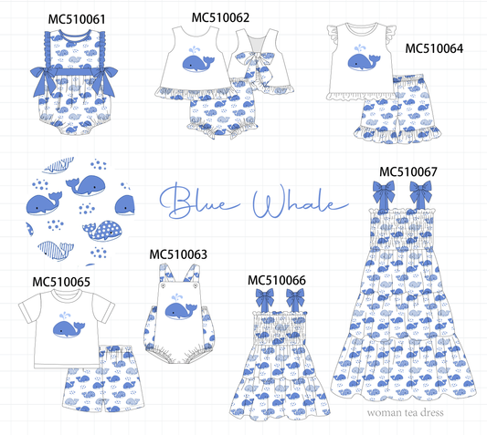 Blue whale print collection