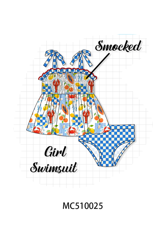 Lemon lobster crab print collection