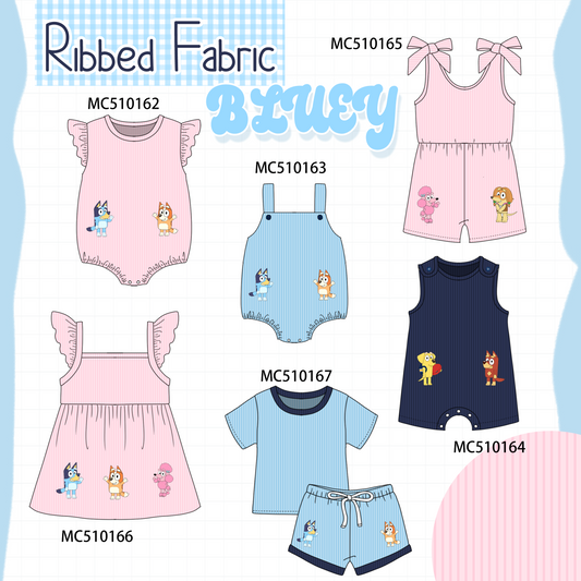 Pink&blue character applique collection