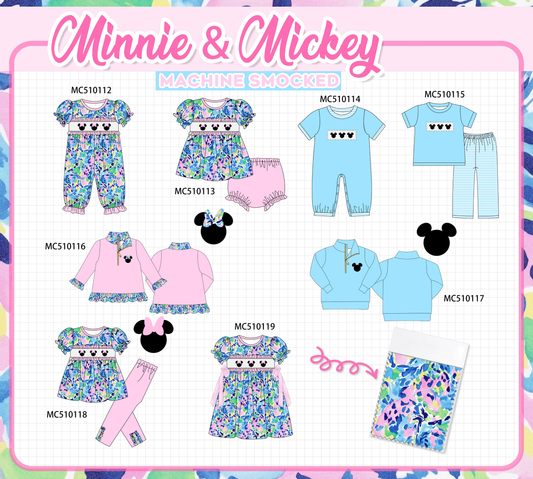 Pink character smocked collection